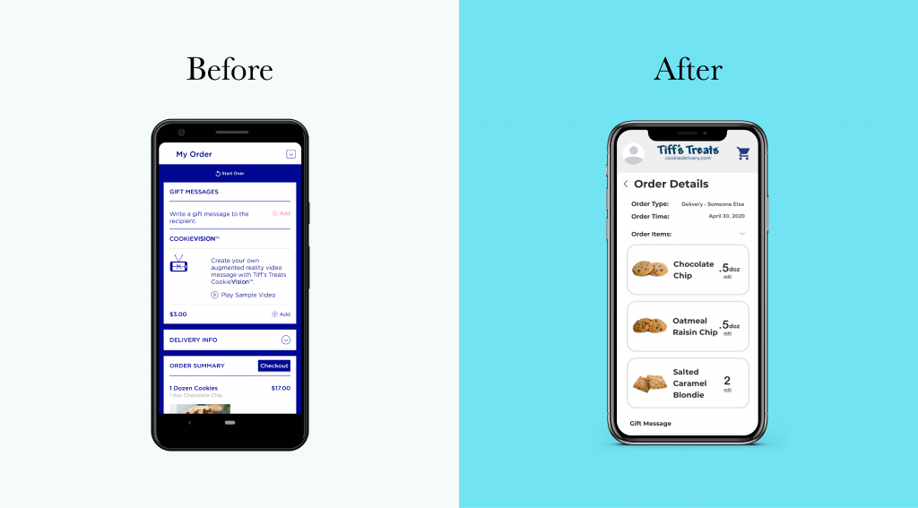 Order Checkout Before / After